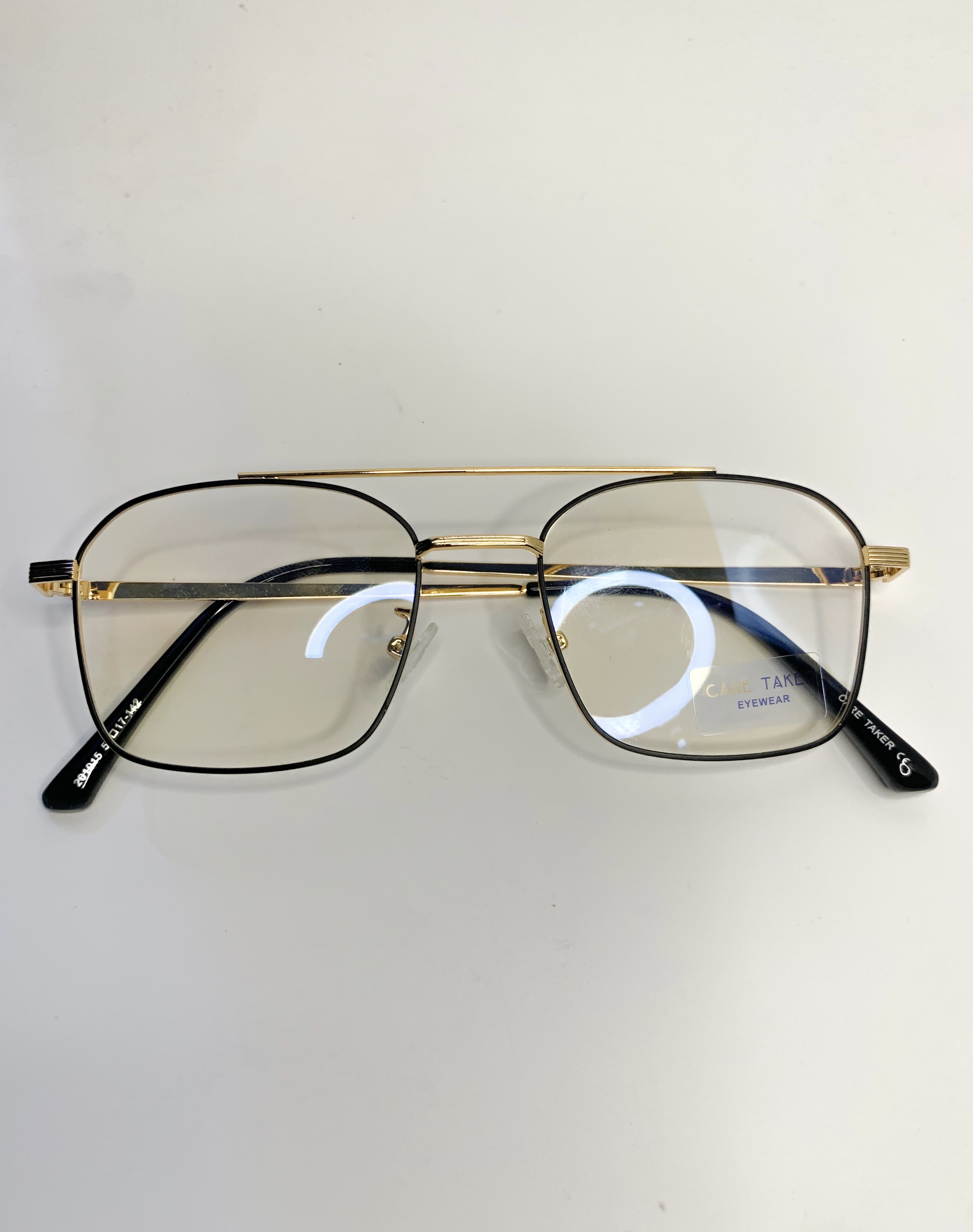 Gold metal frame