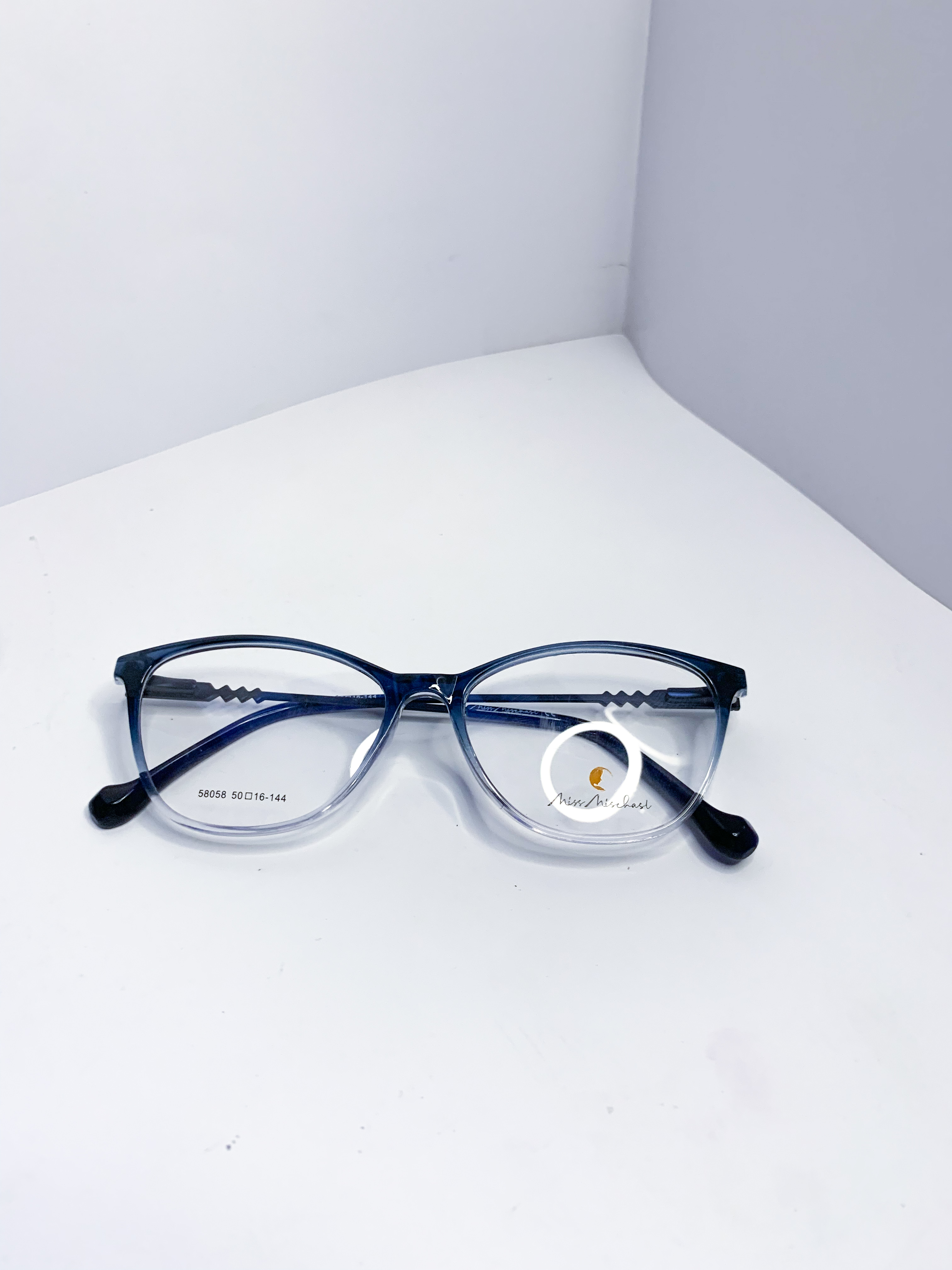 Pale black eye wear