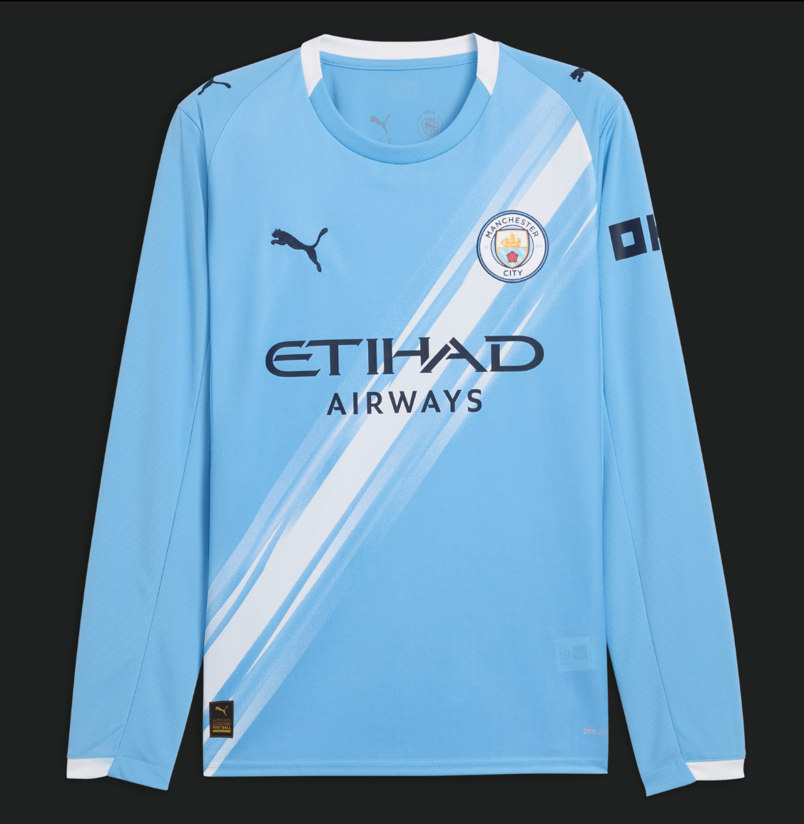 manchester city long sleeve home kit 25/26