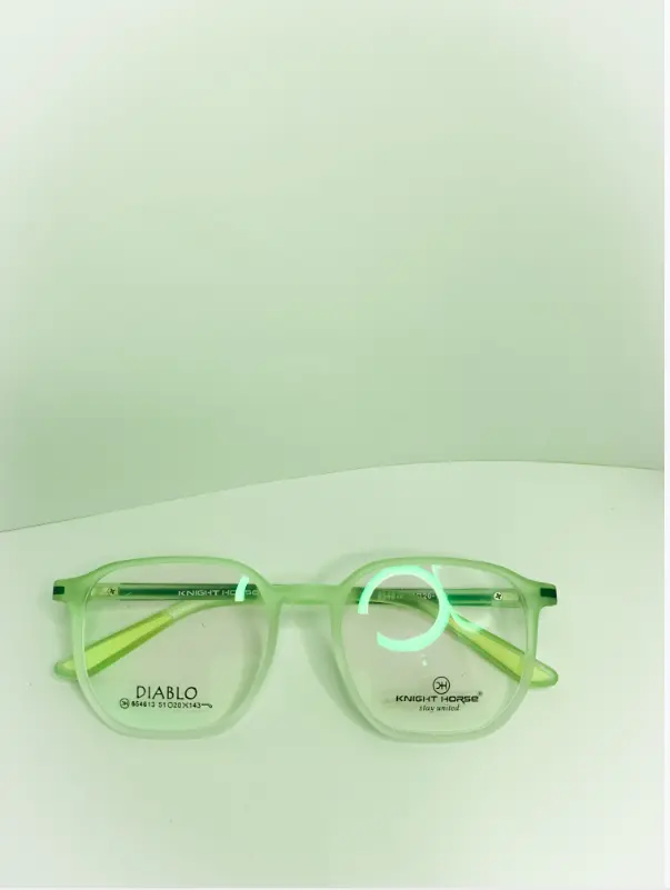 Blue cut light green frame