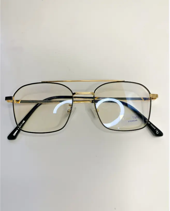 Gold metal frame